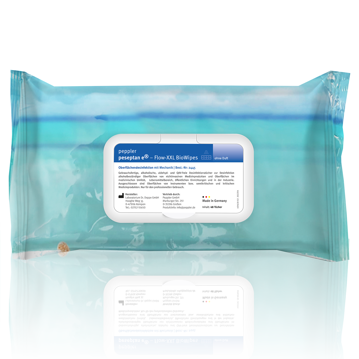 peseptan e® XXL Wipes | Desinfektionstücher | 30 x 30 cm