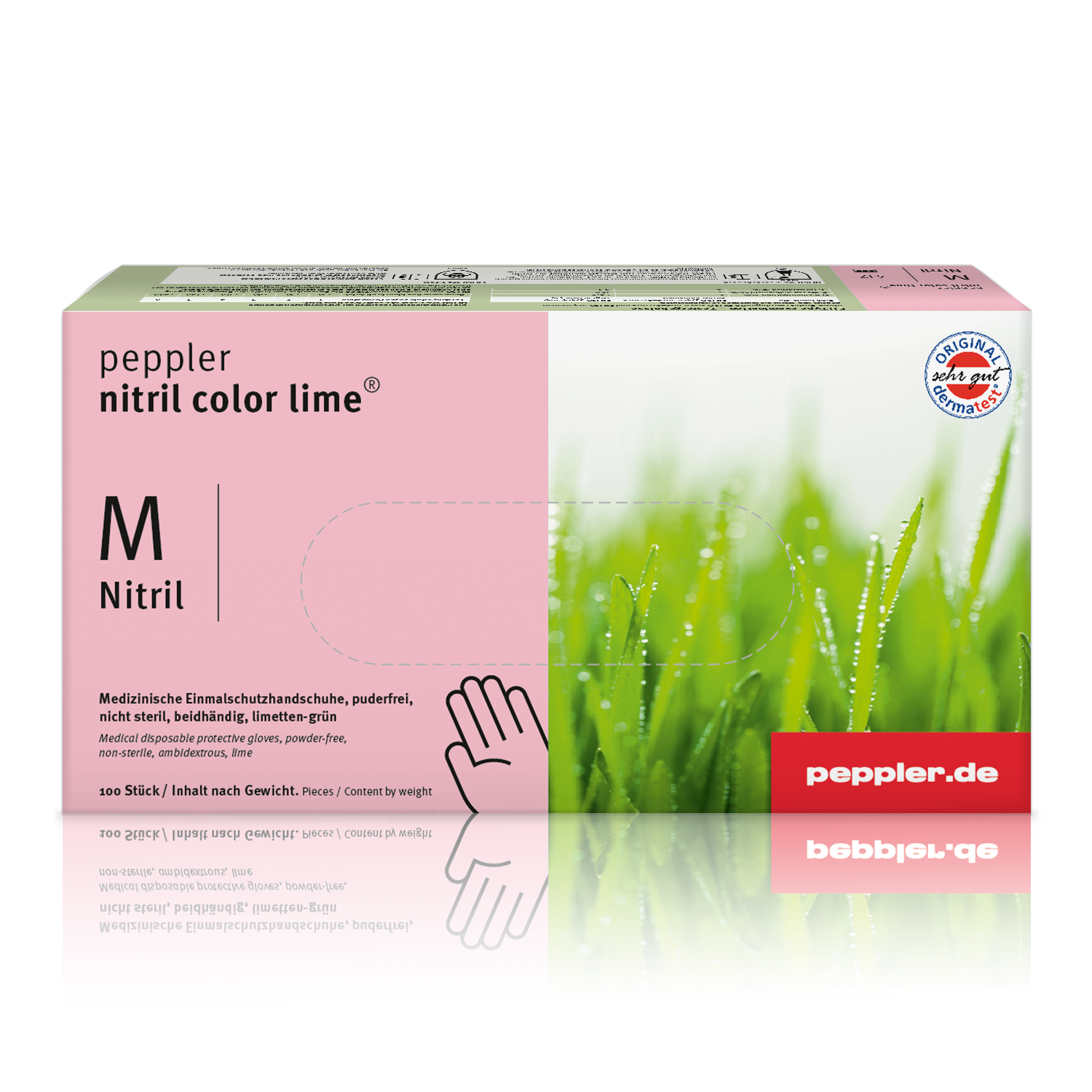 peppler nitril color lime® | Nitrilhandschuh