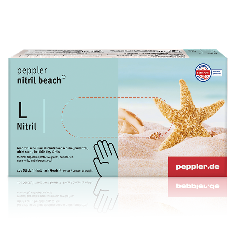 Gratis Muster | peppler nitril beach® | Nitrilhandschuh