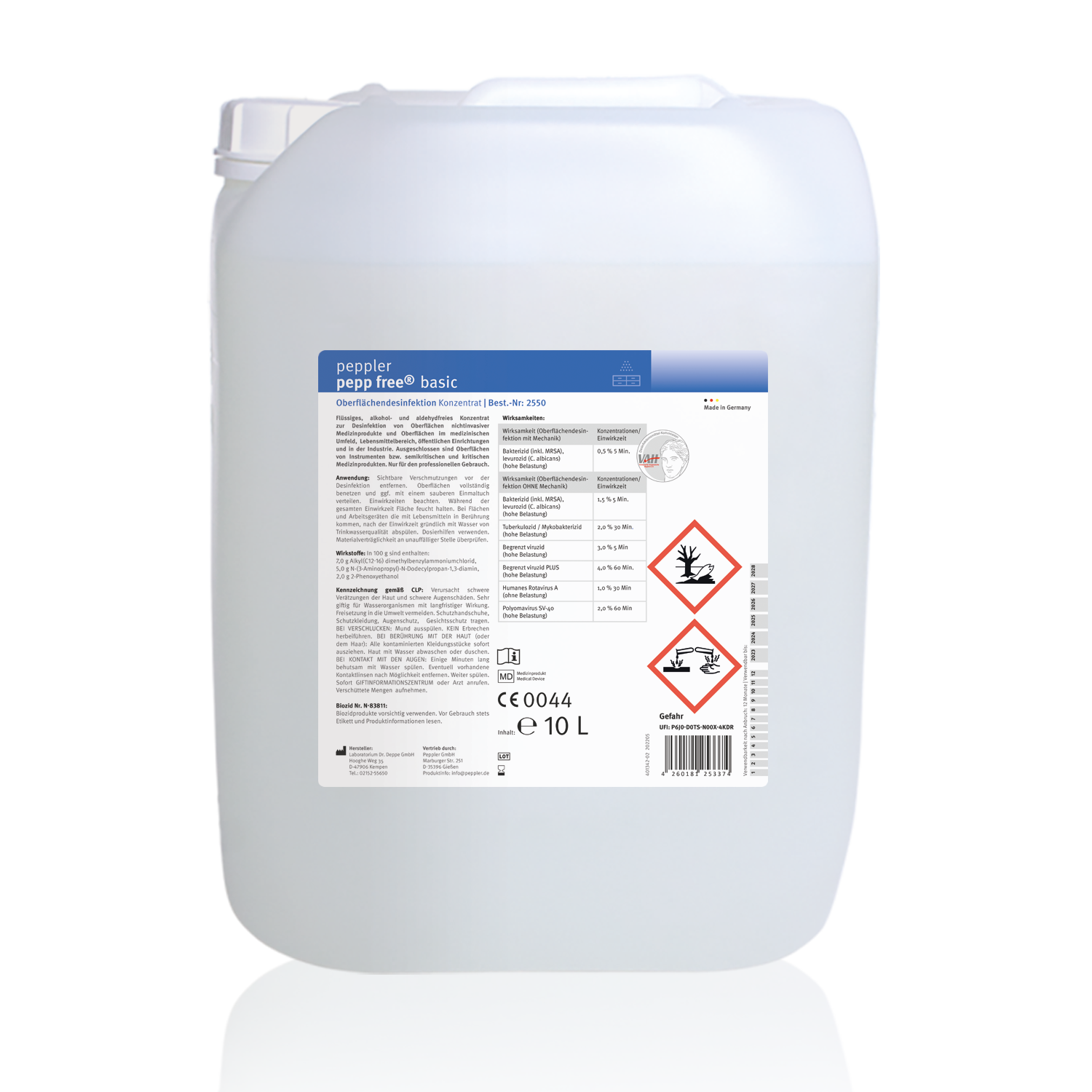 pepp free® basic | Oberflächendesinfektion | neutral