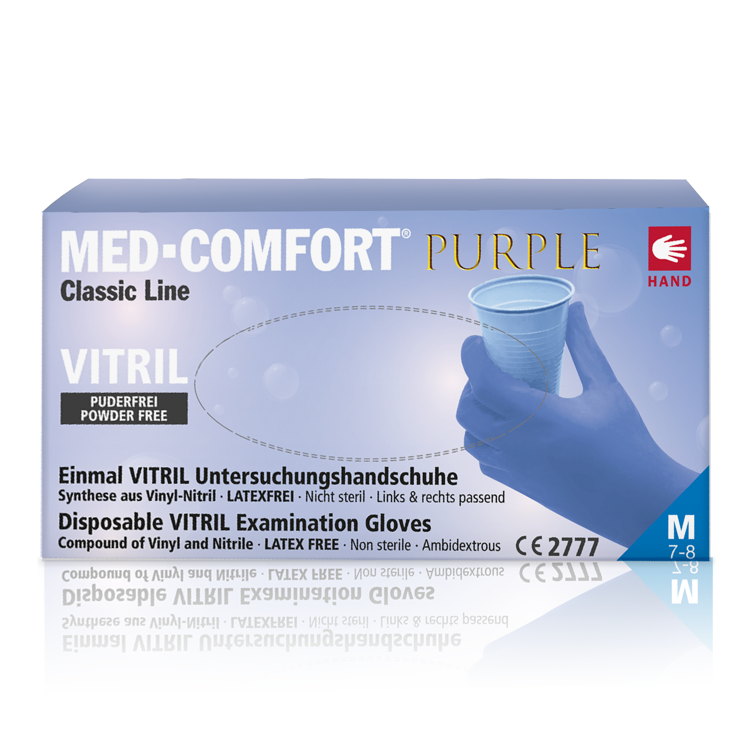 MED-Comfort Dark Purple Vitril | Vitrilhandschuh