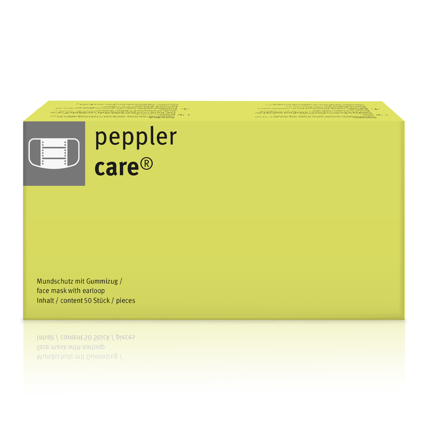 peppler care® | Mund-Nasen-Schutz | mit Gummizug | Umverpackung