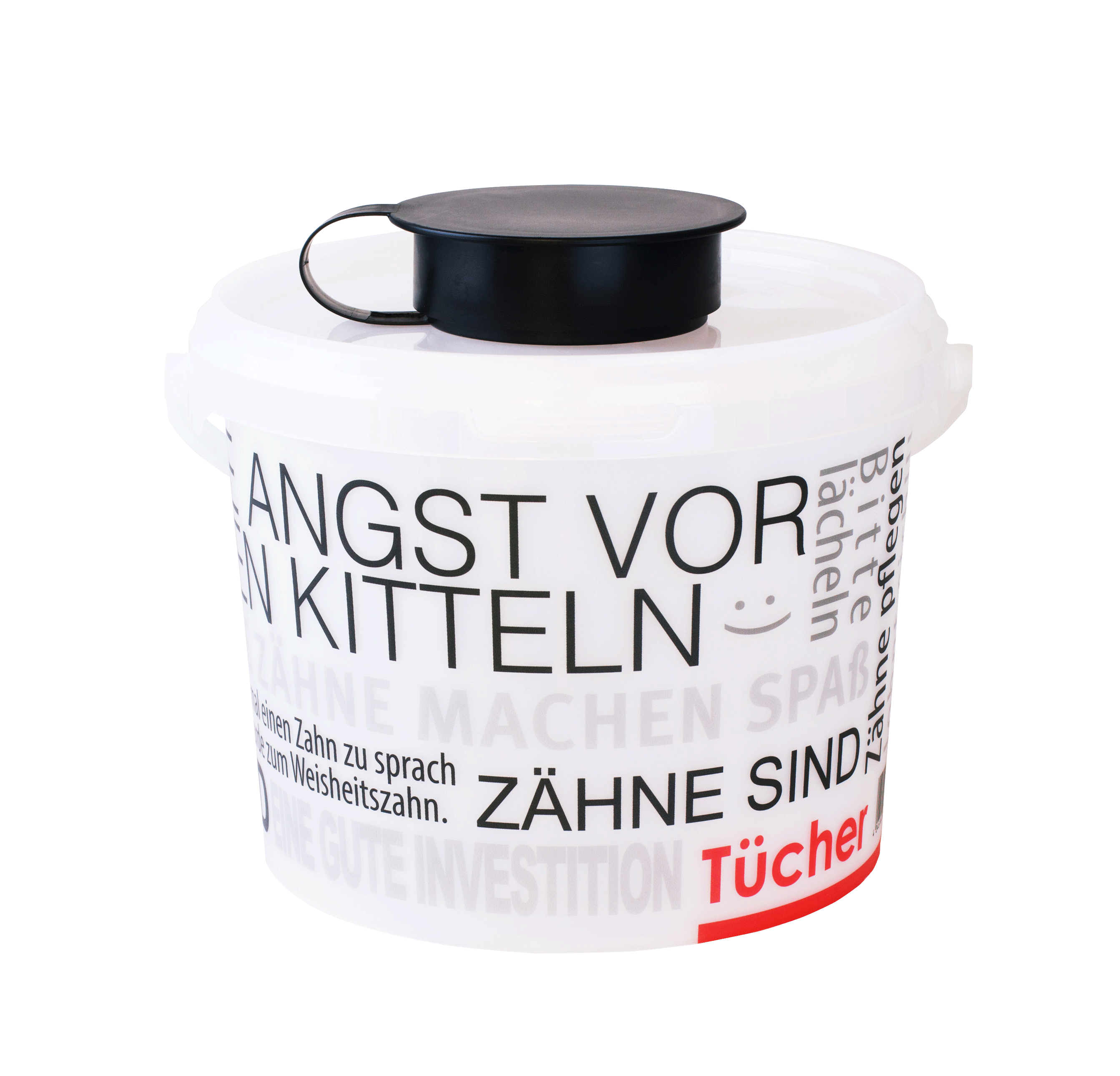 Mega Tücher | Leereimer | Typo