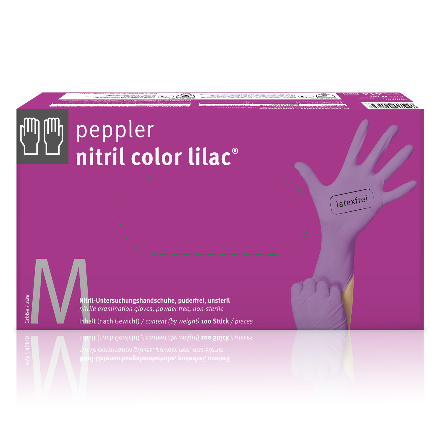 Gratis Muster | peppler nitril color lilac® | Nitrilhandschuh