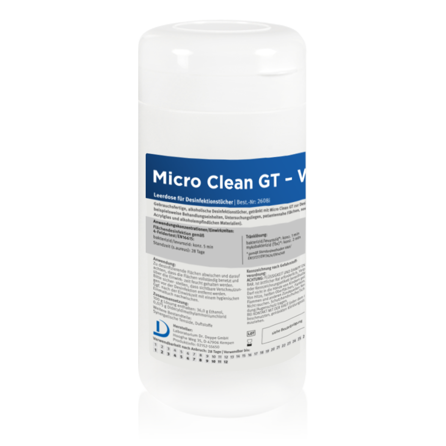 Micro Clean GT Wipes Universal Leerdose