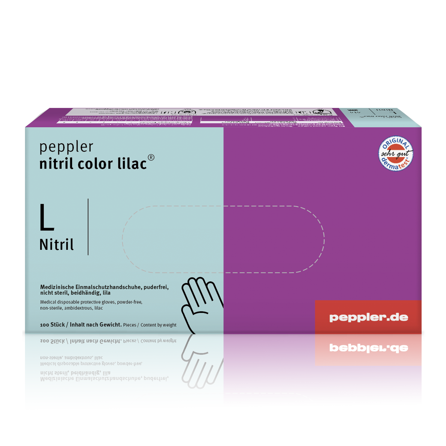 peppler nitril color lilac® | Nitrilhandschuh