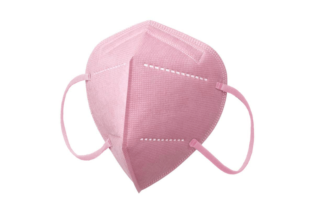 Atemschutzmaske FFP2 ohne Ventil, rosa, 10 Stück