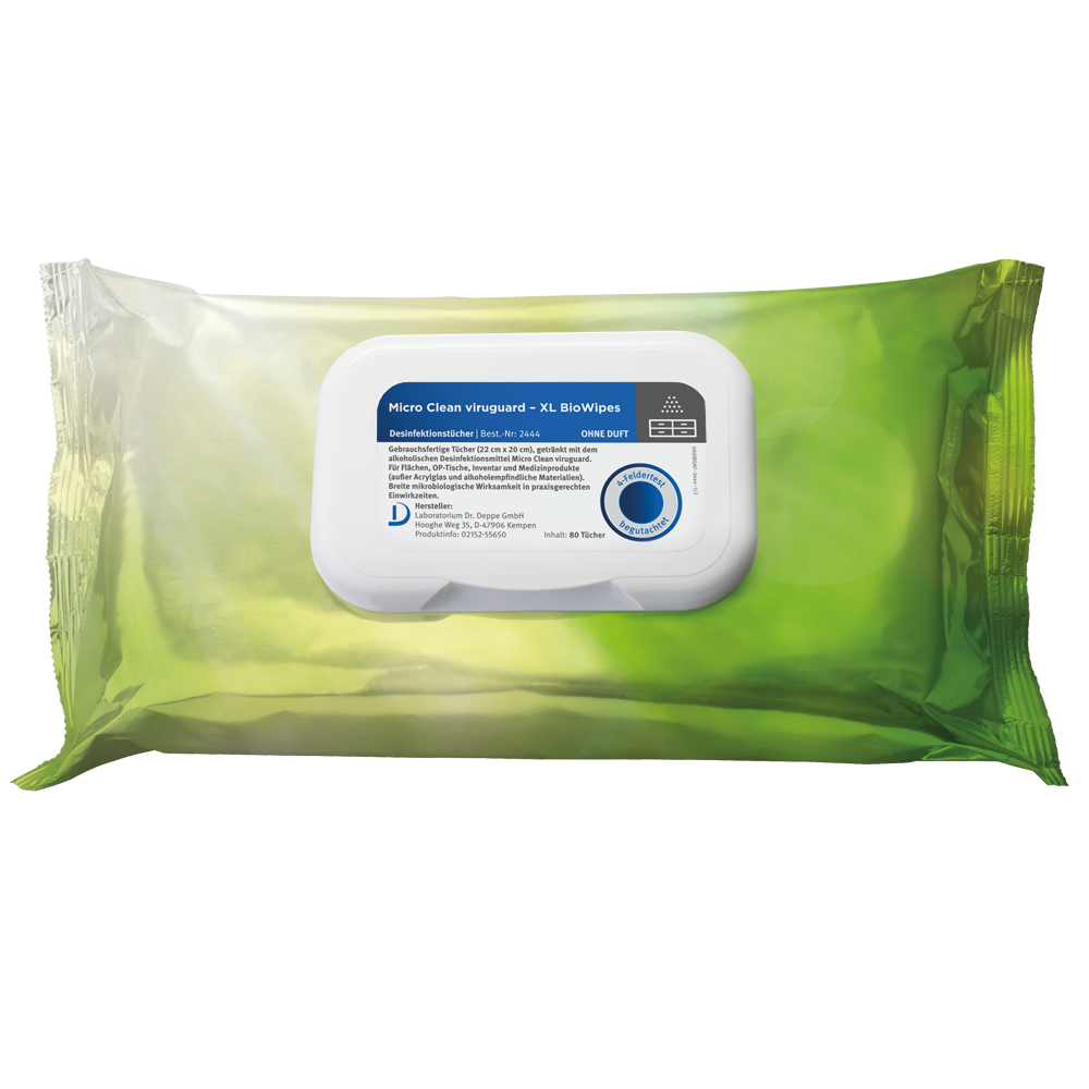 peppler viru clean® XL Bio Wipes | Desinfektionstücher