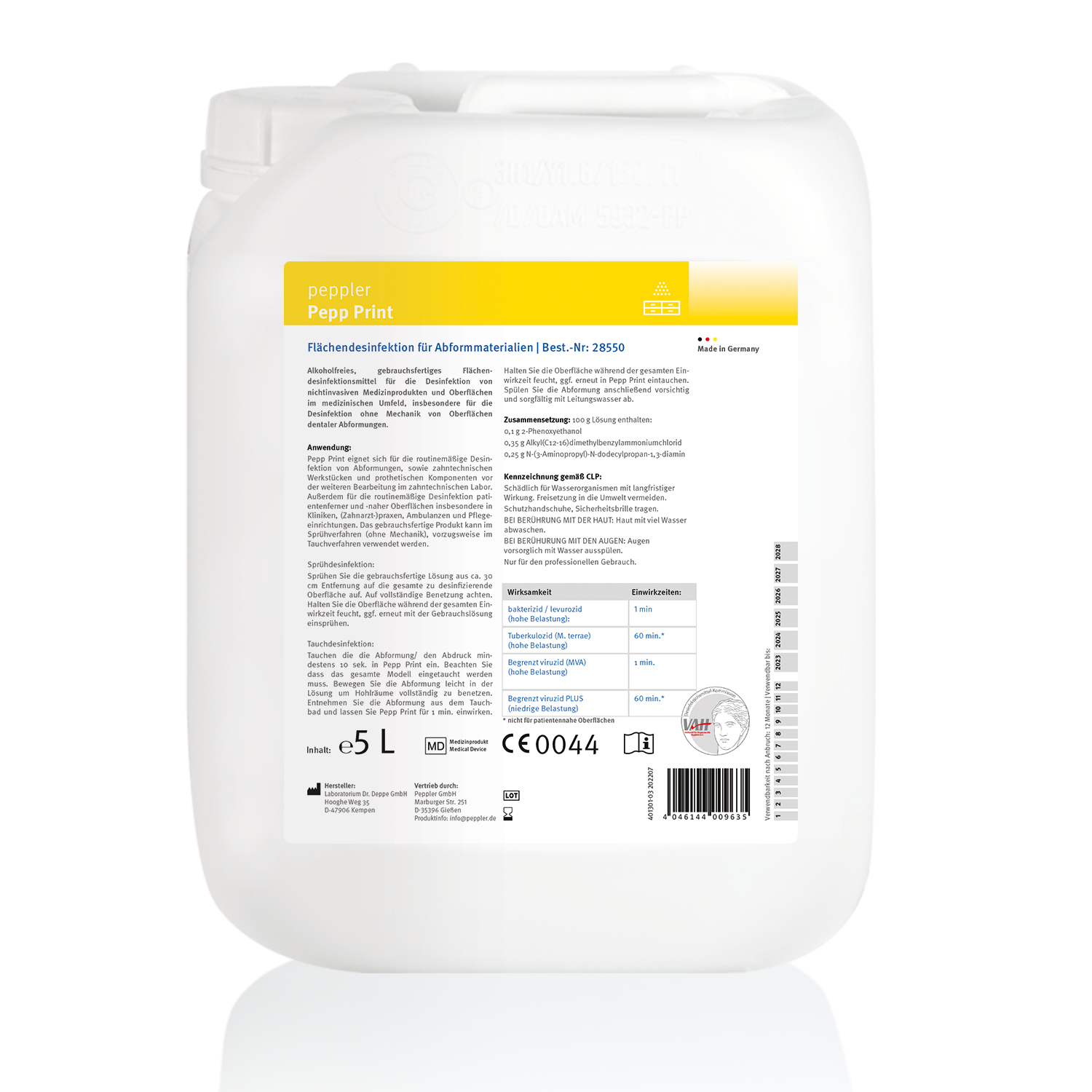 Pepp Print | Abformdesinfektion