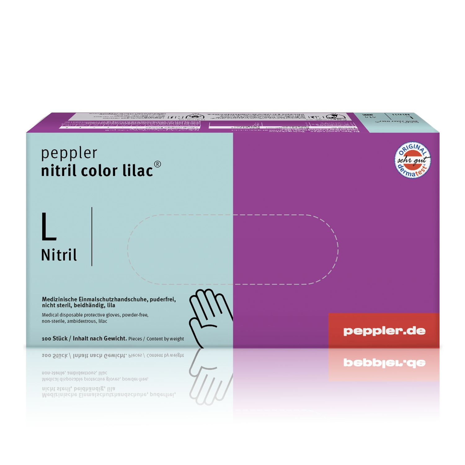 Gratis Muster | peppler nitril color lilac® | Nitrilhandschuh
