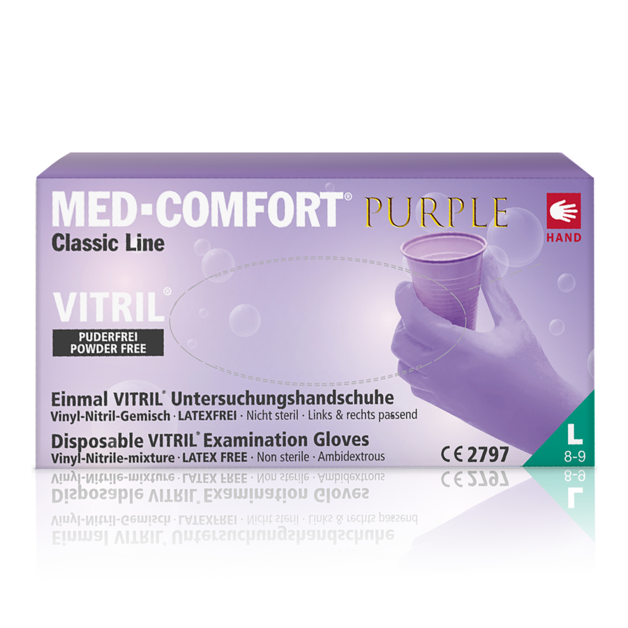 MED-Comfort Purple Vitril | Vitrilhandschuh