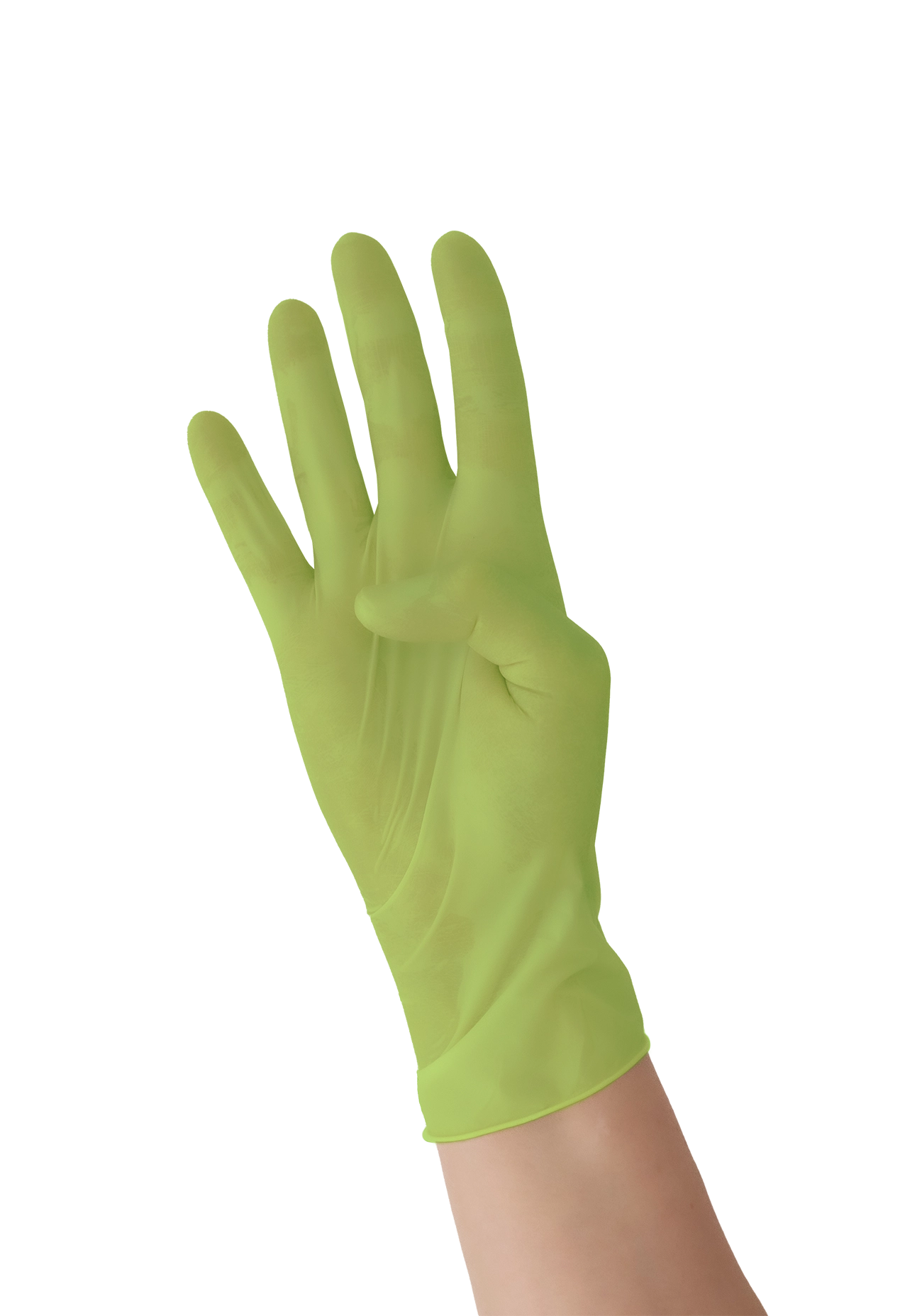 peppler nitril color lime® | Nitrilhandschuh | Größe L | grün