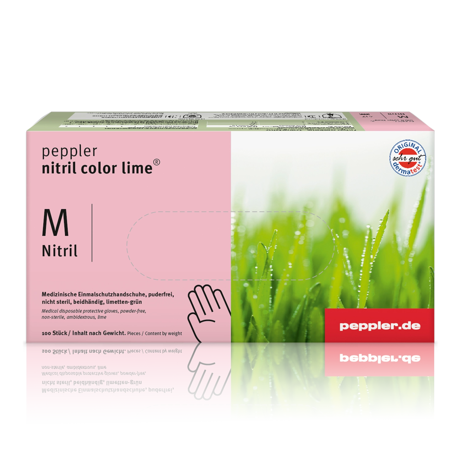 peppler nitril color lime® | Nitrilhandschuh