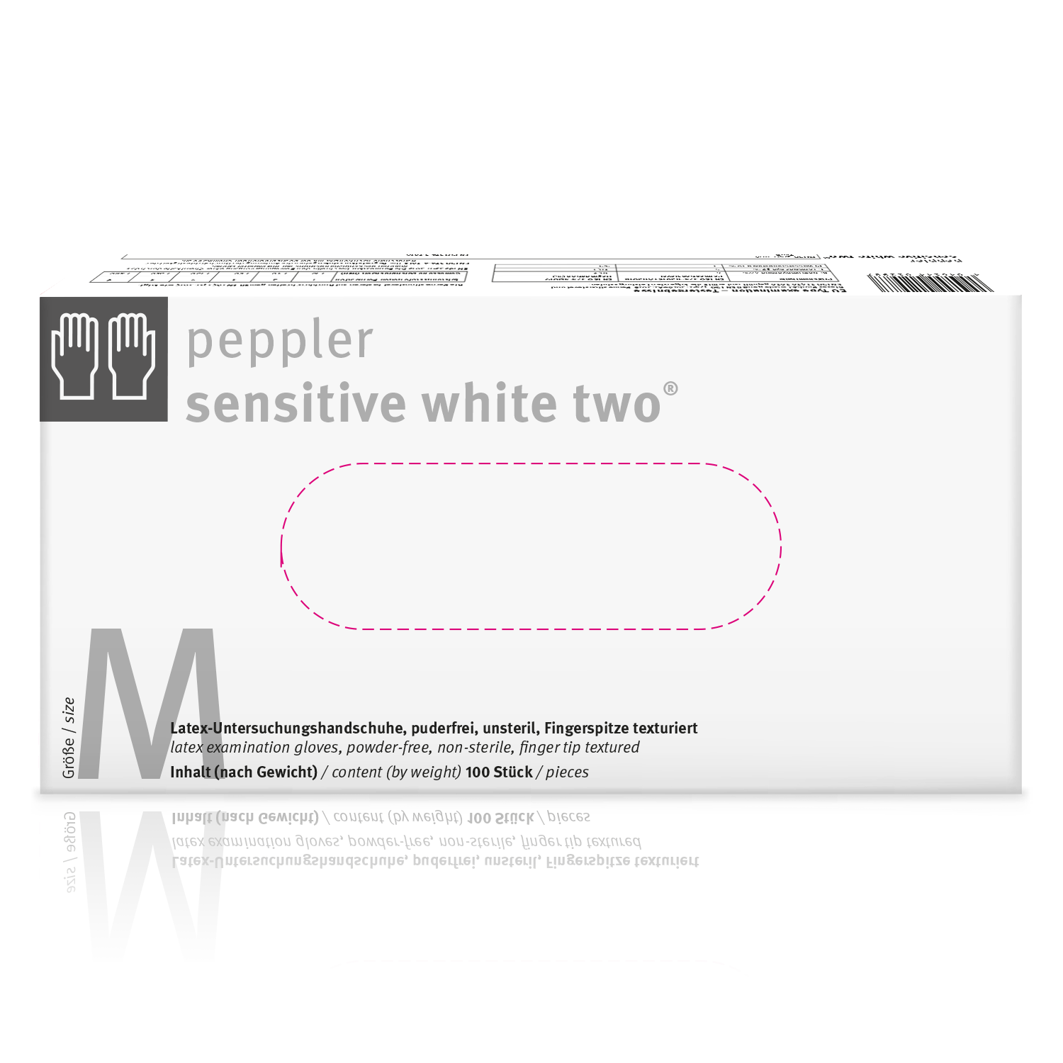 peppler sensitive white two® | Latexhandschuh