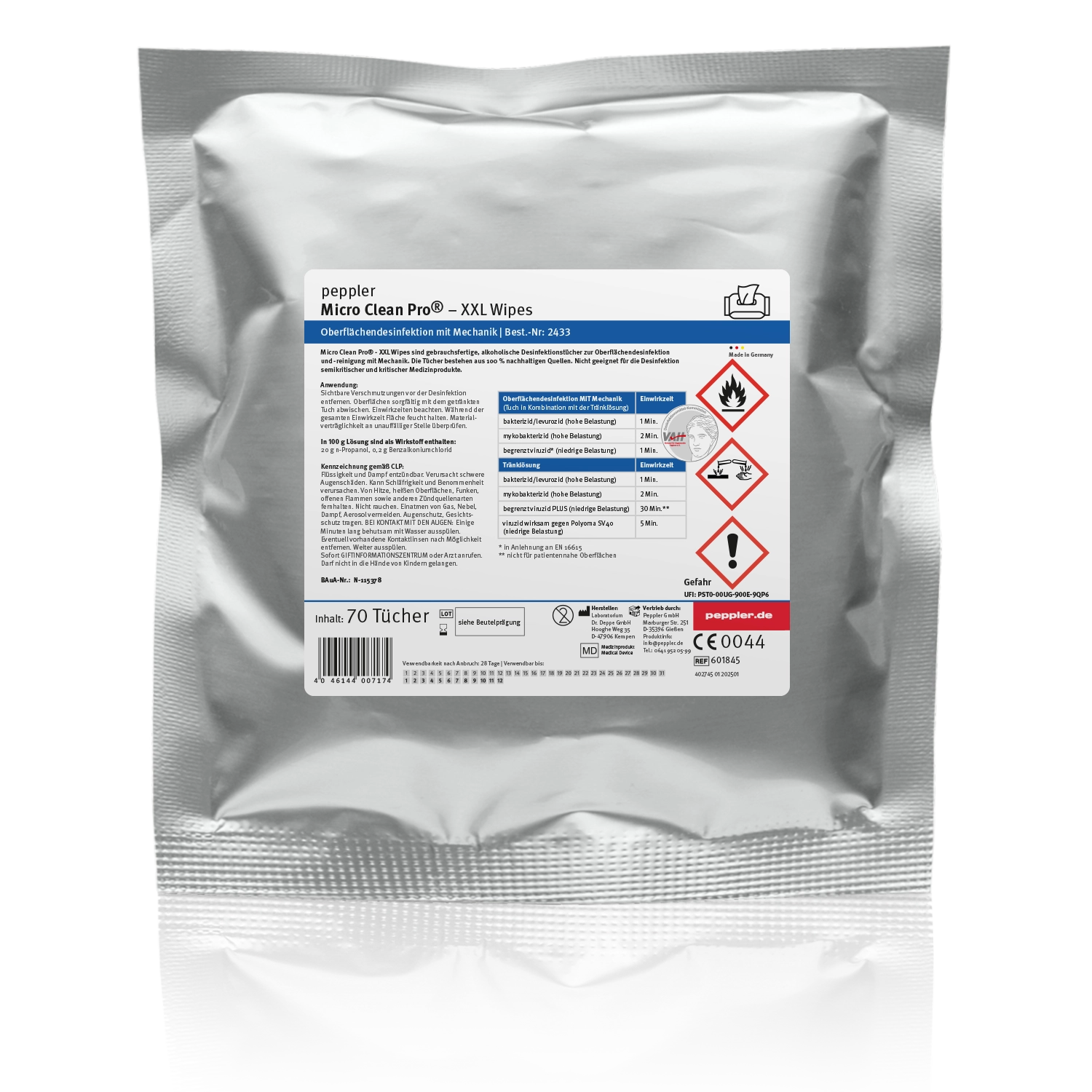 Micro Clean® Pro XXL Wipes | Desinfektionstücher