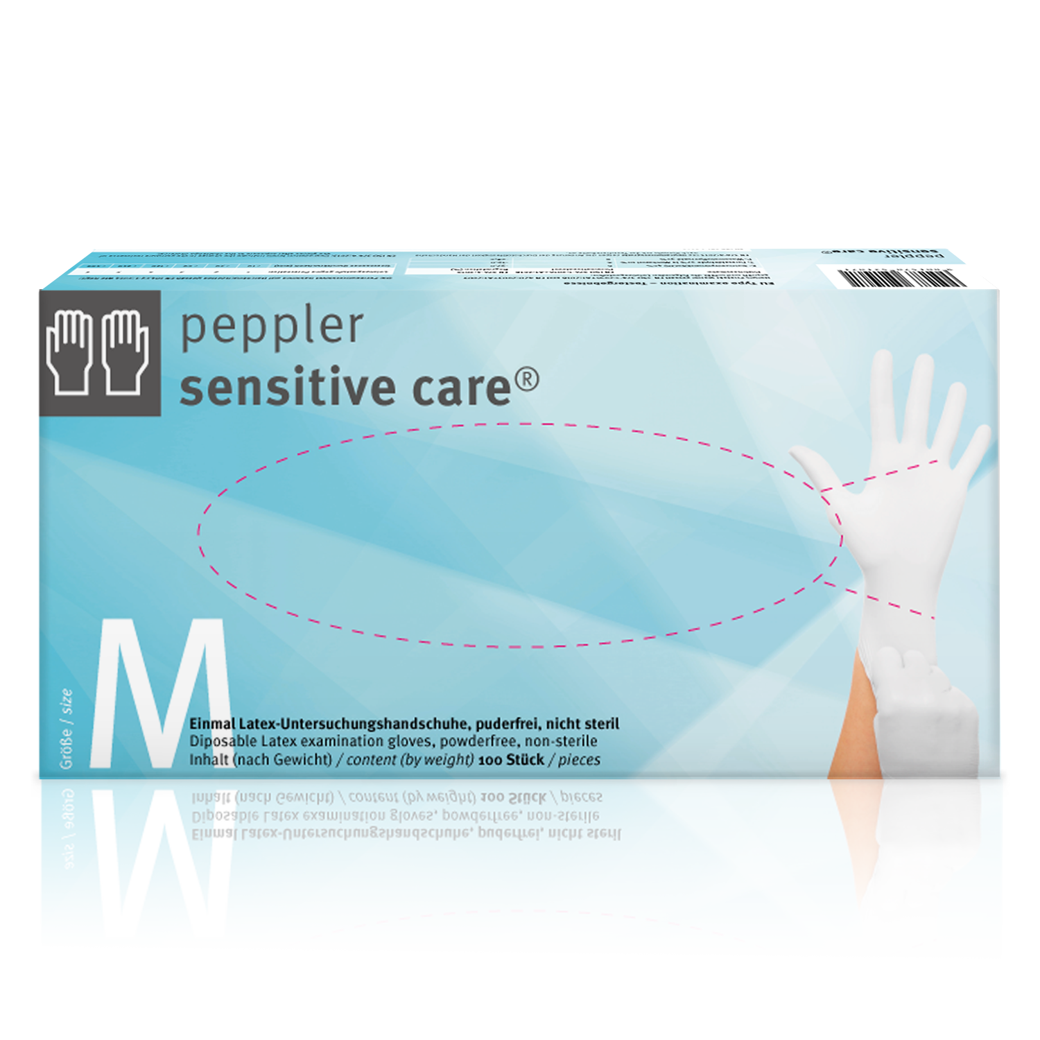 Gratis Muster | peppler sensitive care® | Latexhandschuh