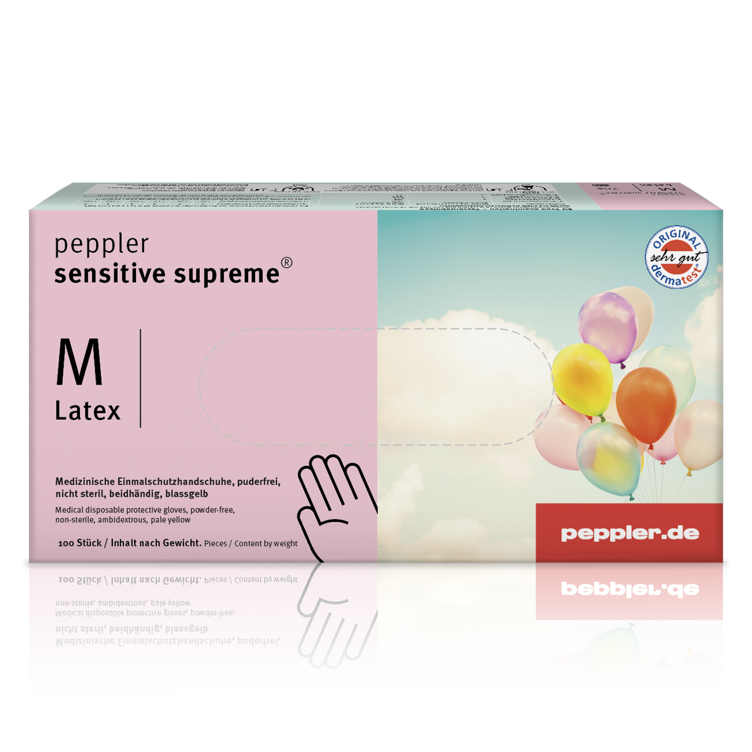 Gratis Muster | peppler sensitive supreme® | Latexhandschuh